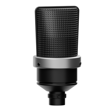 Microfone neumann  3D Icon