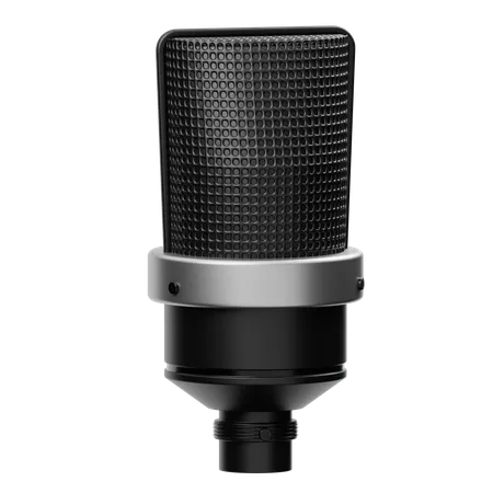 Microfone neumann  3D Icon