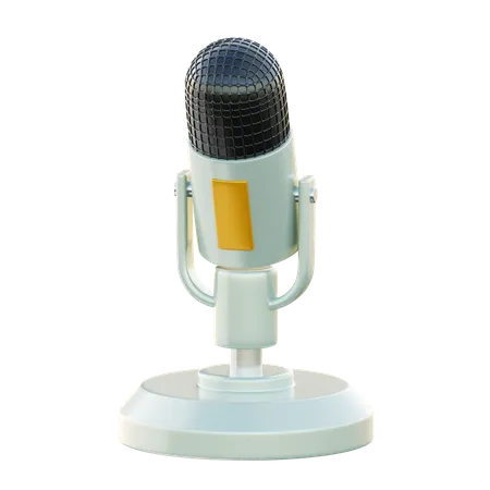 Fluxo de microfone para jogos  3D Icon