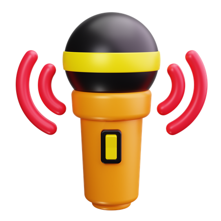 Microfone sem fio  3D Icon