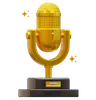 troféu de microfone