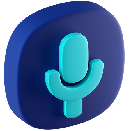 Micrófono  3D Icon