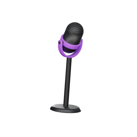 Icono De Microfono 3 D 3D Icon