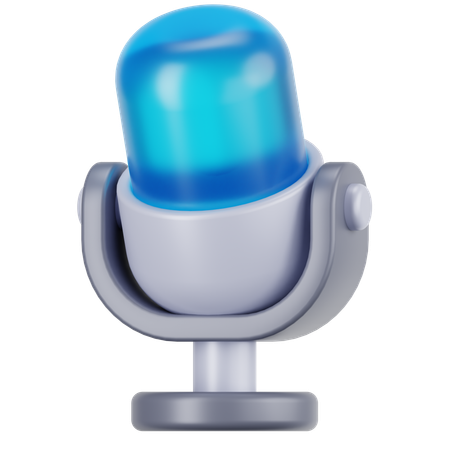 Micrófono  3D Icon