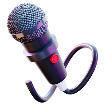 Micrófono  3D Icon