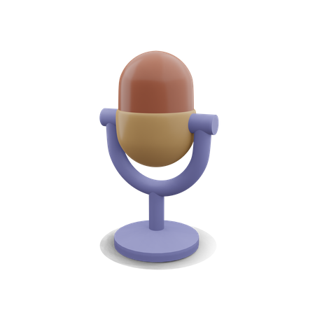 Micrófono  3D Icon