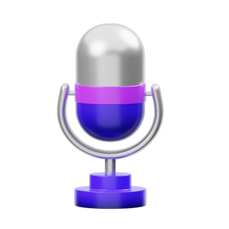 Micrófono  3D Icon