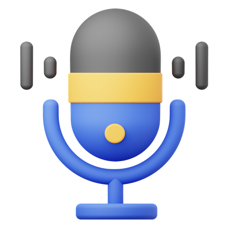 Micrófono  3D Icon