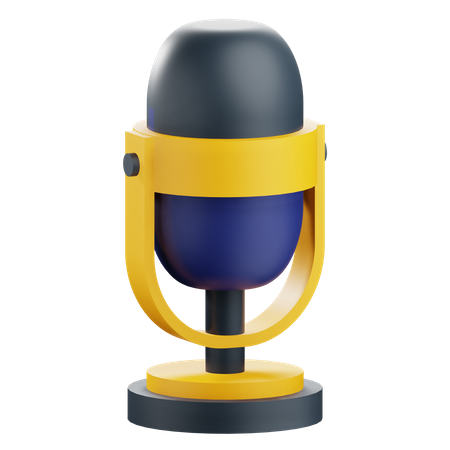 Micrófono  3D Icon