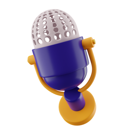 Condensador de micrófono  3D Icon
