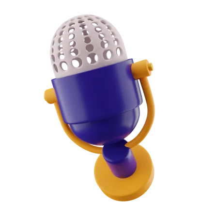 Condensador de micrófono  3D Icon