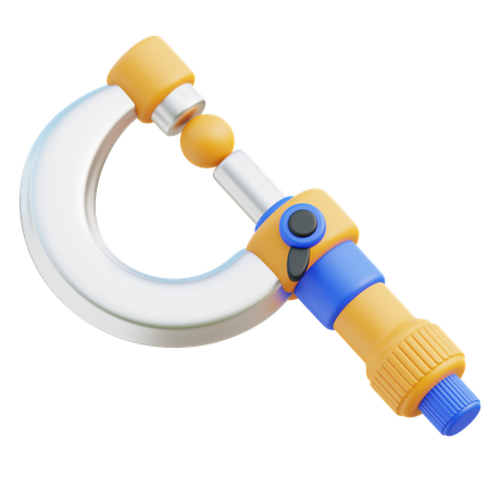 Micrometer  3D Icon