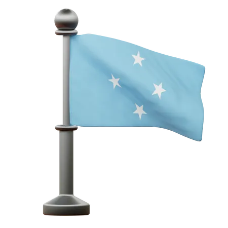 Micronesia Flag  3D Icon