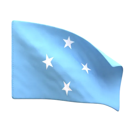 Micronesia Flag  3D Icon