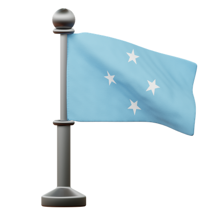 Micronesia Flag  3D Icon
