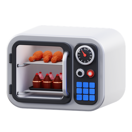 Microondas  3D Icon