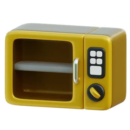 Eletrodomesticos De Microondas 3D Icon