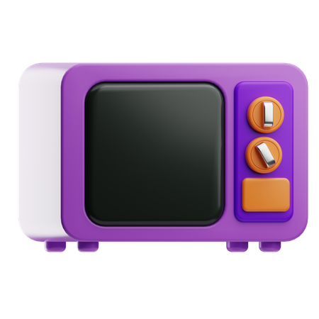 Microondas  3D Icon