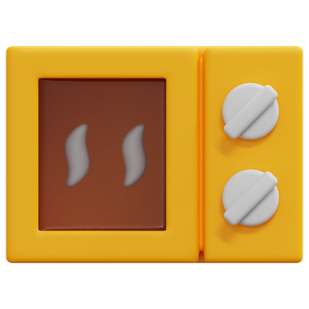 Microondas  3D Icon