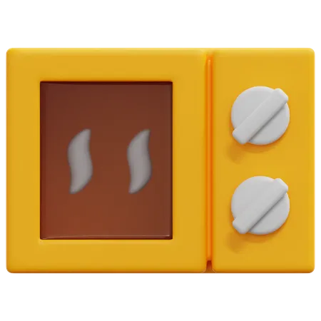 Microondas  3D Icon