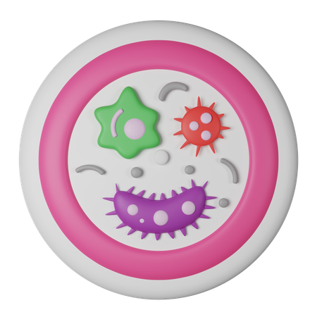 Microorganismo  3D Icon