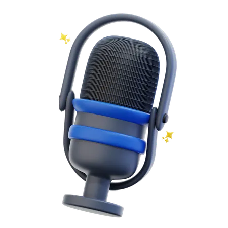 3 D Rendering Microphone Illustration 3D Icon