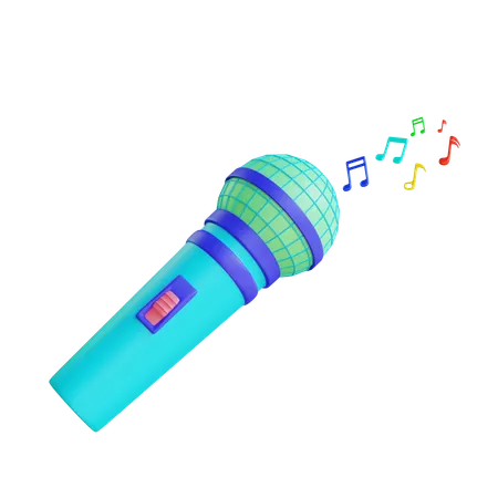 3 D Render Microphone 3D Icon