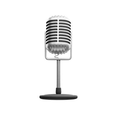 3 D Music Icons Illustration Microphone 3D Icon