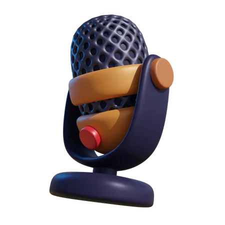 Microphone 3 D Icon 3D Icon