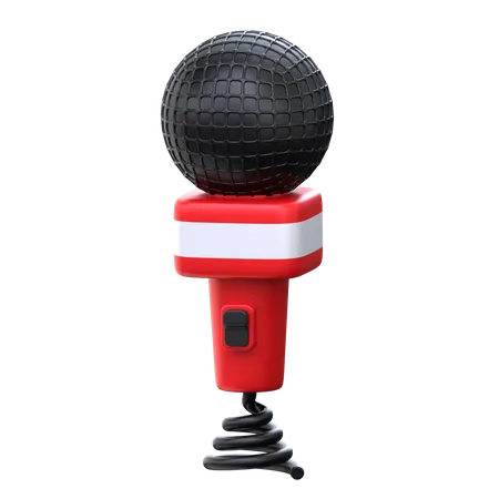 Microphone 3 D Journalist Icon 3D Icon