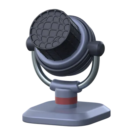 Microphone 3 D Computer Peripherals Icon 3D Icon