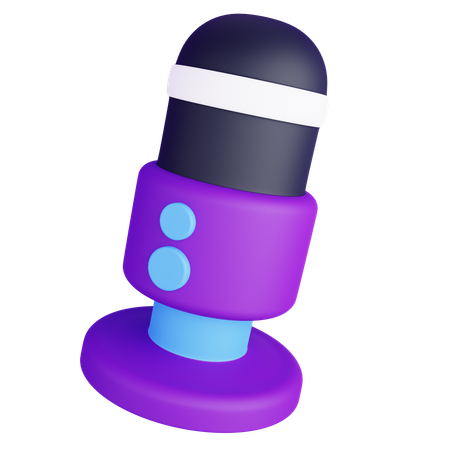 Microphone  3D Icon