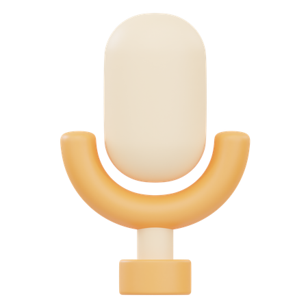 マイクロフォン  3D Icon