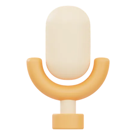 マイクロフォン  3D Icon