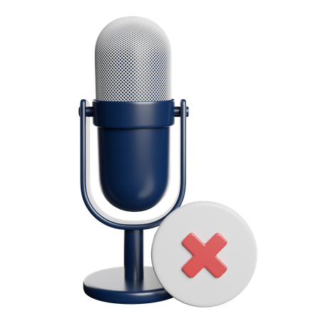 Microphone  3D Icon