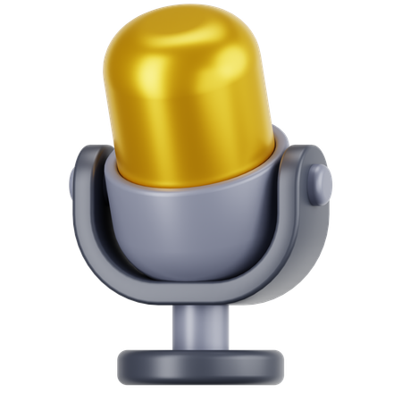 マイクロフォン  3D Icon