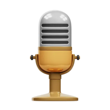 Microphone  3D Icon