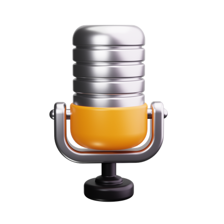 Microphone  3D Icon