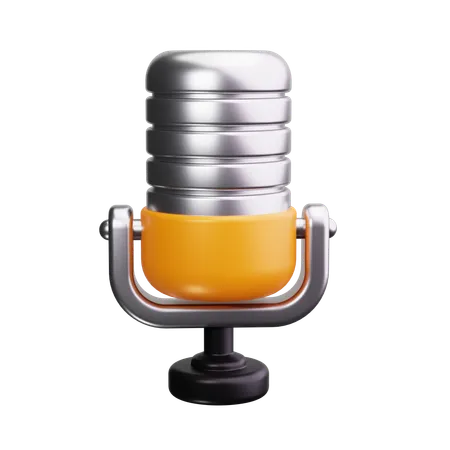 Microphone  3D Icon