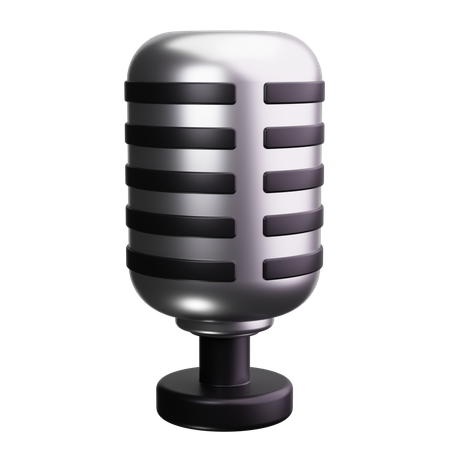 Microphone  3D Icon