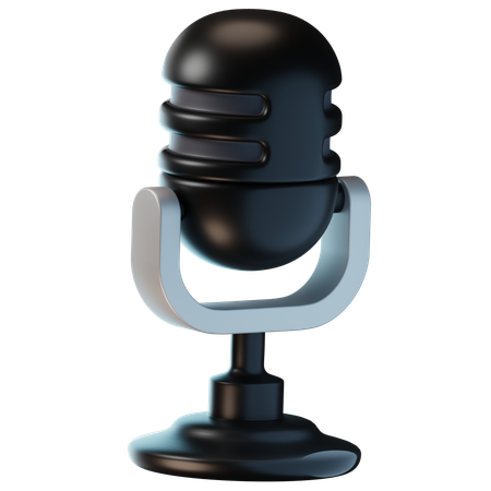 Microphone  3D Icon