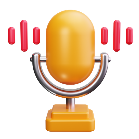 Microphone  3D Icon