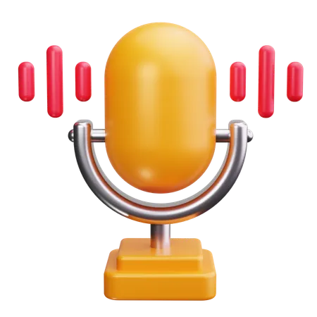 Microphone  3D Icon