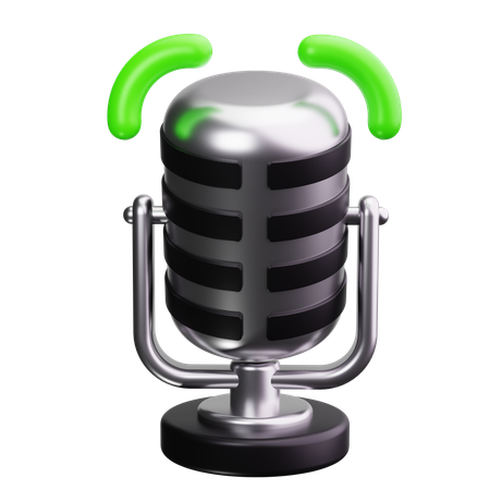 Microphone  3D Icon