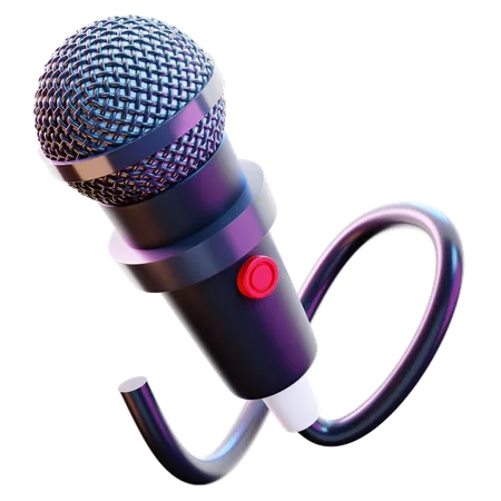 Microphone  3D Icon