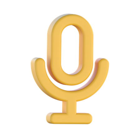 Microphone  3D Icon