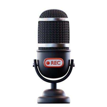 Microphone  3D Icon