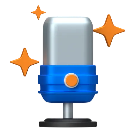 Microphone  3D Icon