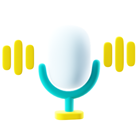 Microphone  3D Icon