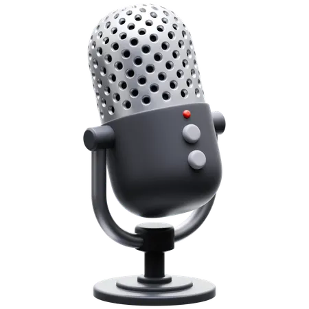 Microphone  3D Icon